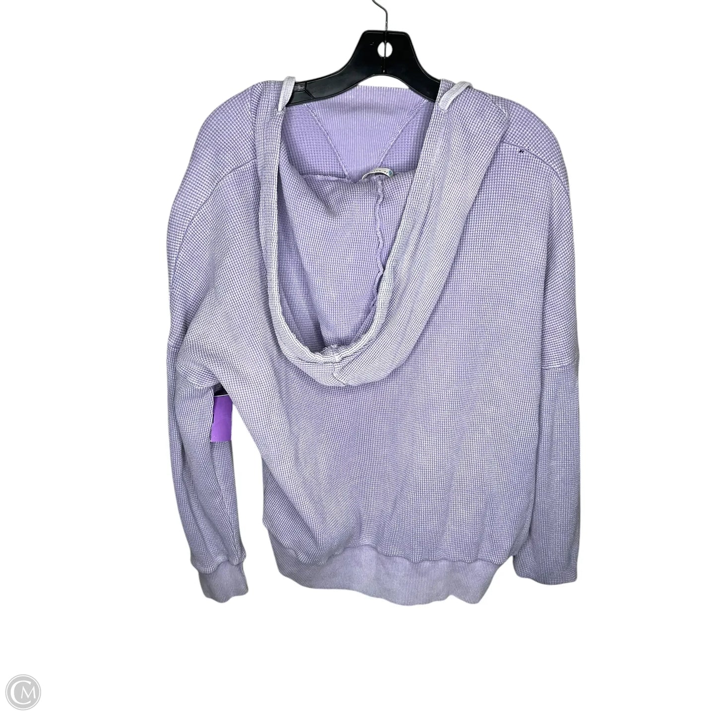 Sweatshirt Hoodie By Free People In Purple, Size: L