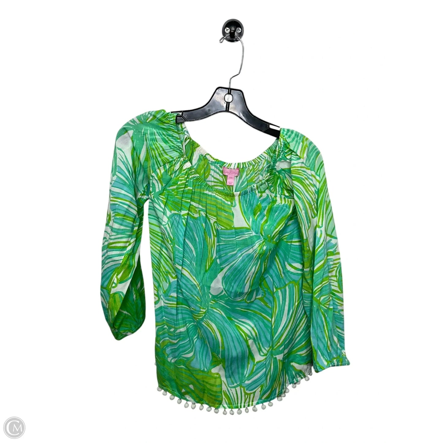 Top Long Sleeve Designer By Lilly Pulitzer In Green, Size: Xxs