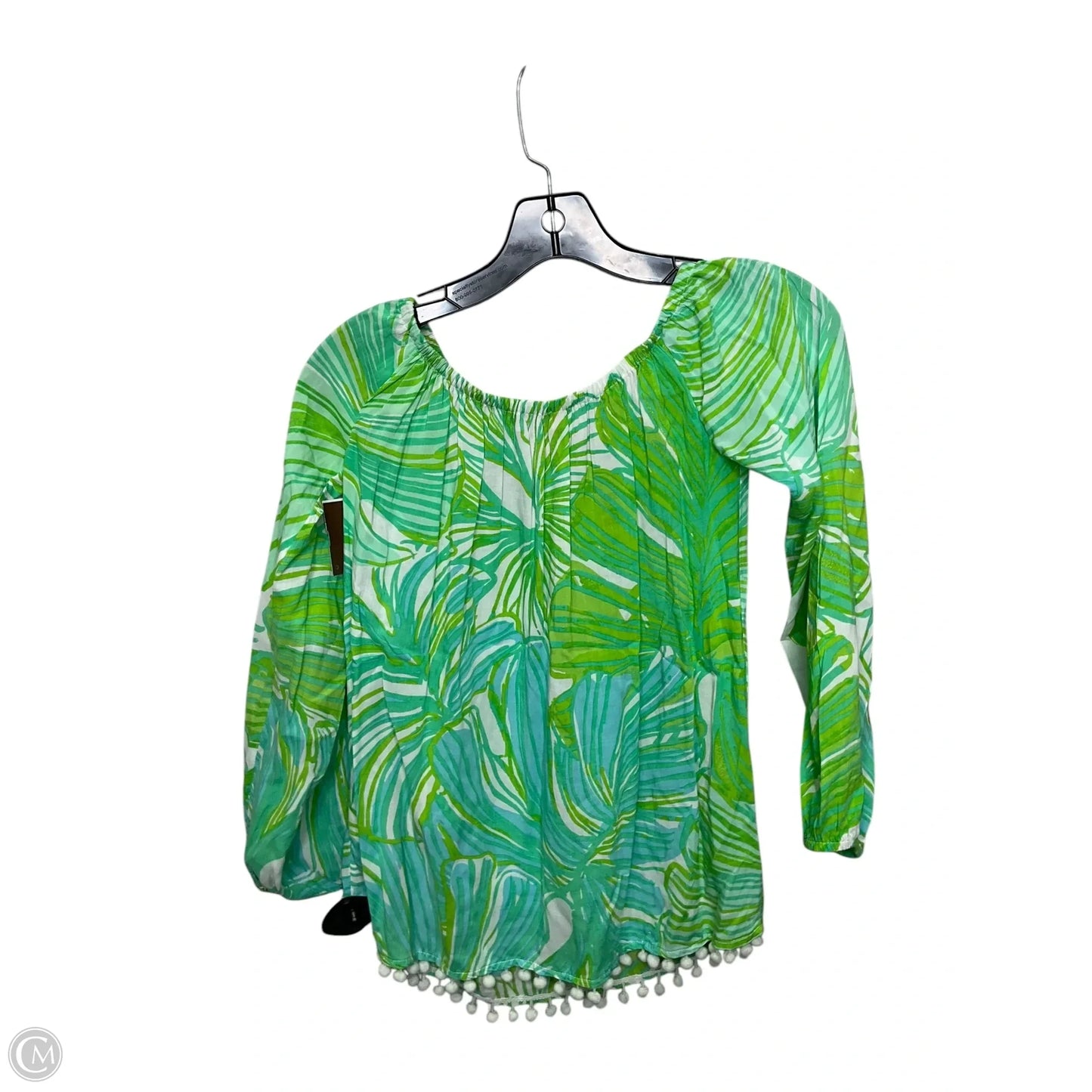 Top Long Sleeve Designer By Lilly Pulitzer In Green, Size: Xxs