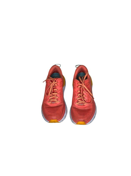 Shoes Athletic By Hoka In Orange, Size: 7.5