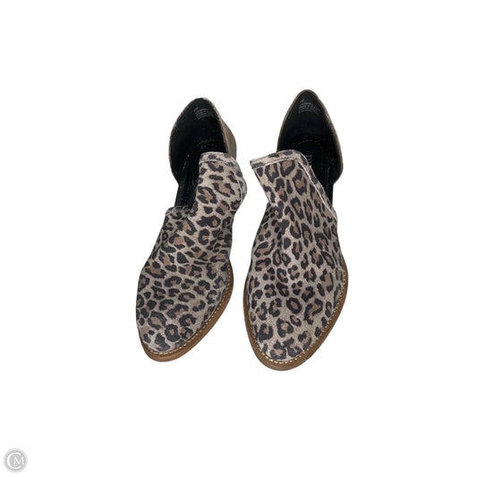 Boots Ankle Heels By Diba In Animal Print, Size: 8