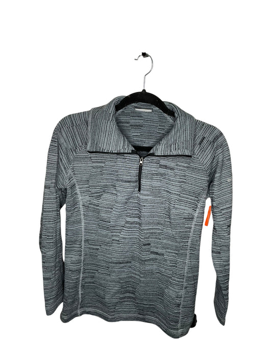 Athletic Top Long Sleeve Collar By Columbia In Grey, Size: M