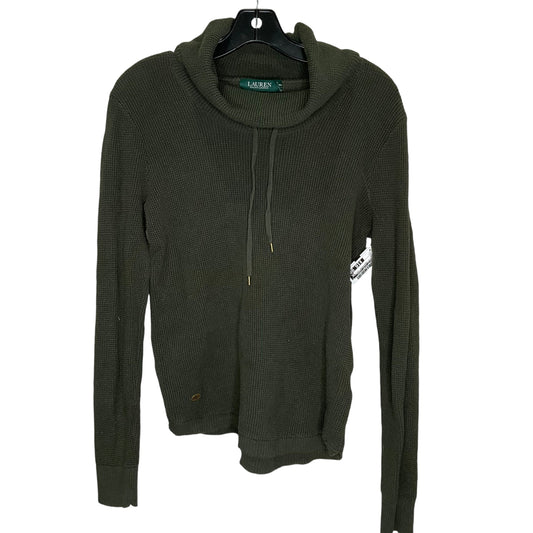 Athletic Sweatshirt Collar By Lauren By Ralph Lauren In Green, Size: M