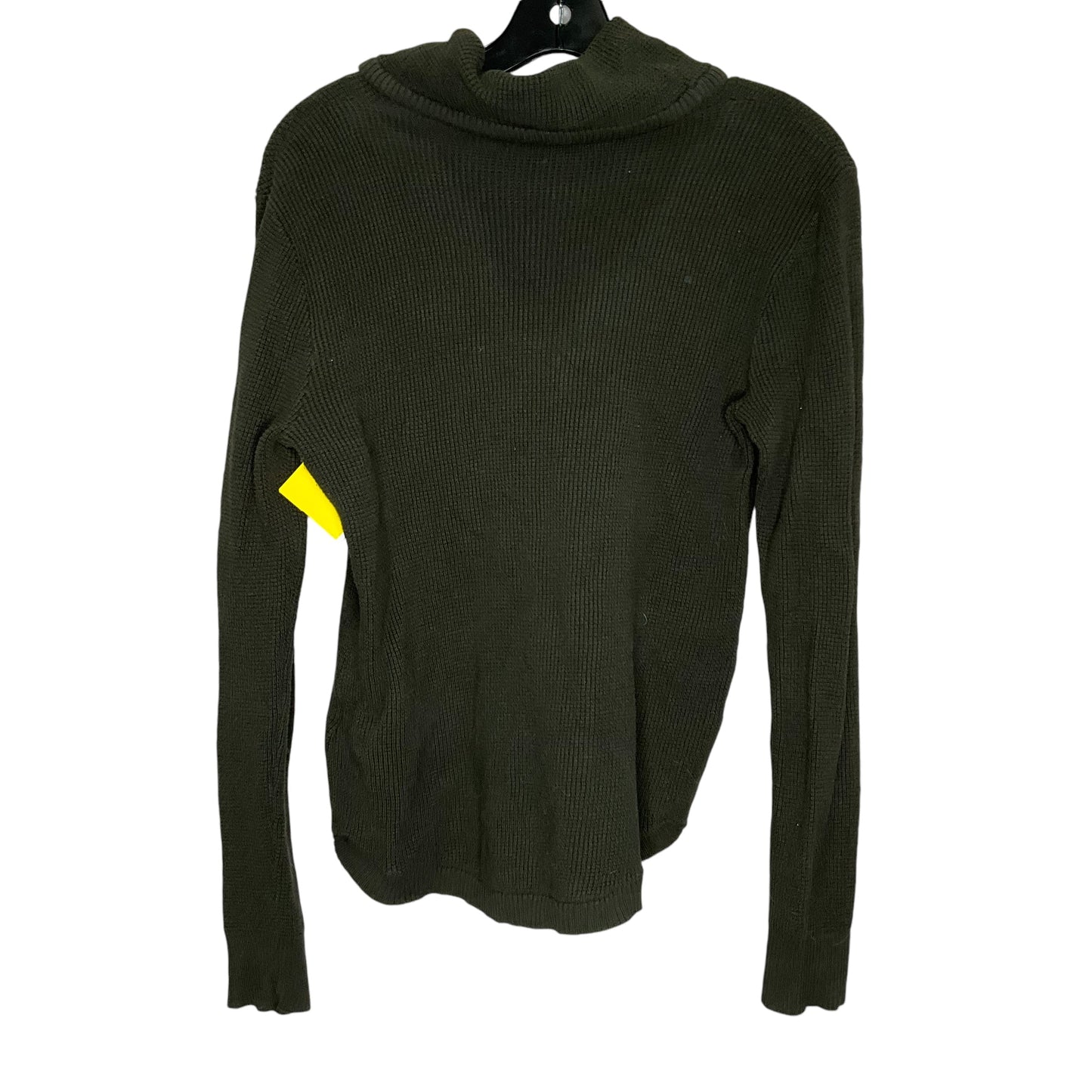 Athletic Sweatshirt Collar By Lauren By Ralph Lauren In Green, Size: M