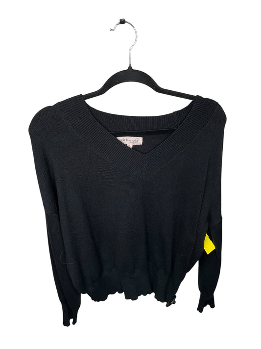 Sweater By Philosophy In Black, Size: L