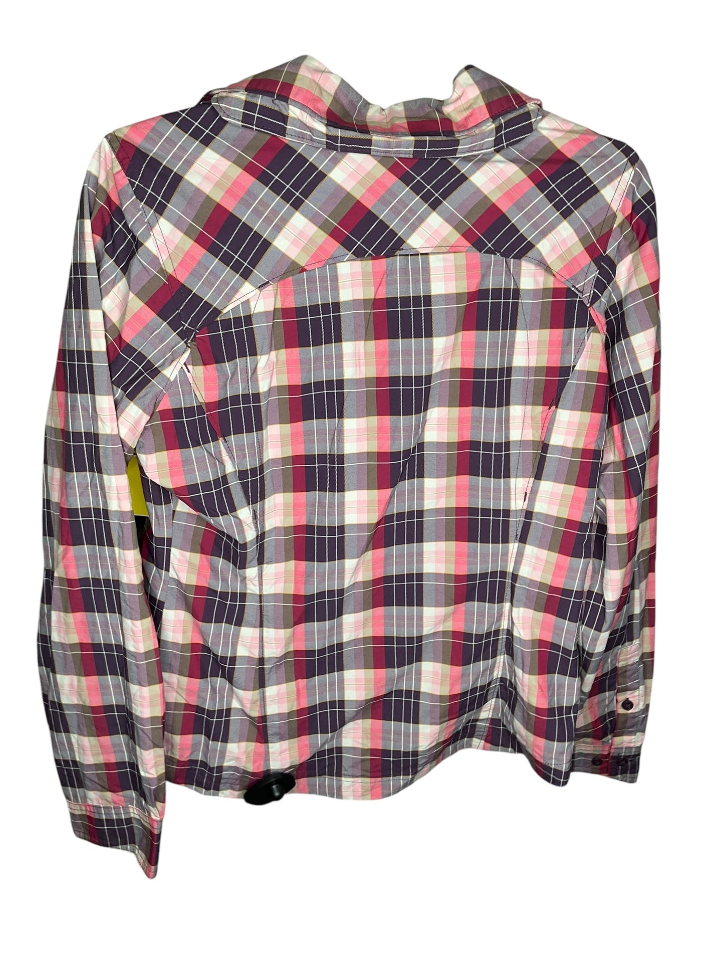 Top Long Sleeve By Columbia In Plaid Pattern, Size: M