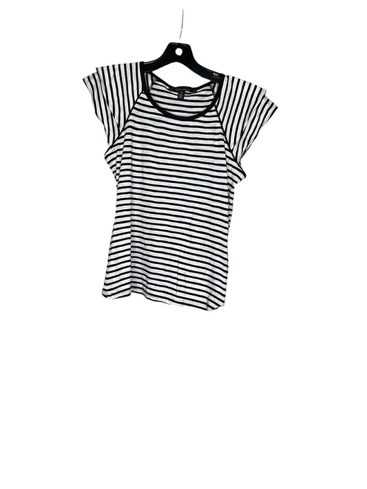 Top Short Sleeve By White House Black Market In Striped Pattern, Size: Xs