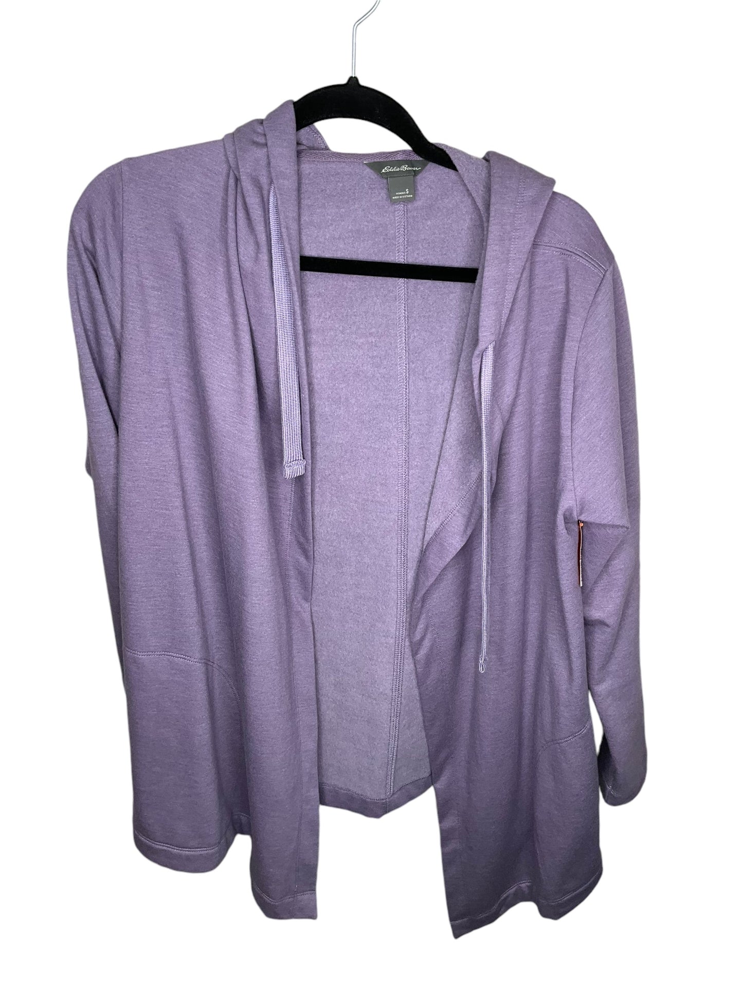 Sweatshirt Hoodie By Eddie Bauer In Purple, Size: S