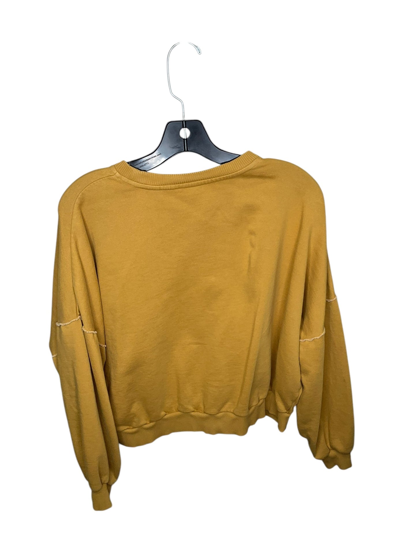 Sweatshirt Crewneck By Vans In Yellow, Size: Xs