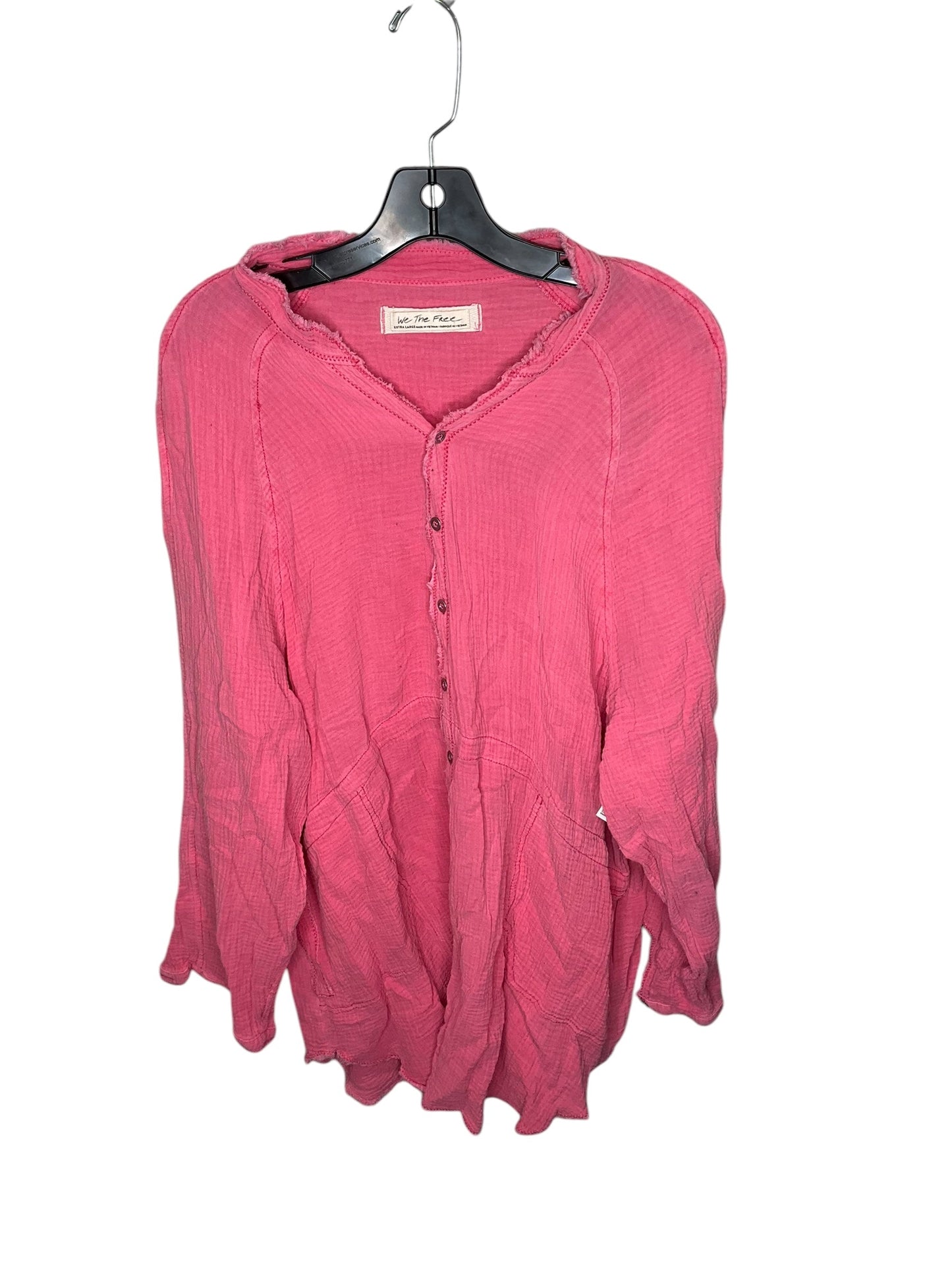 Top Long Sleeve By We The Free In Pink, Size: Xl