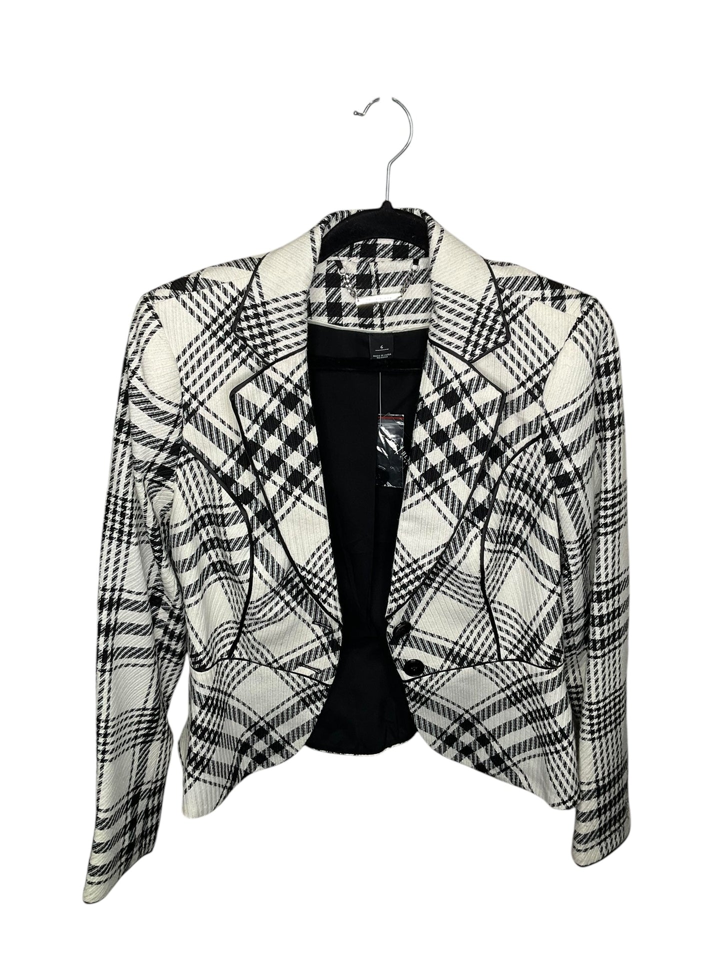 Blazer By White House Black Market In Black & White, Size: 6