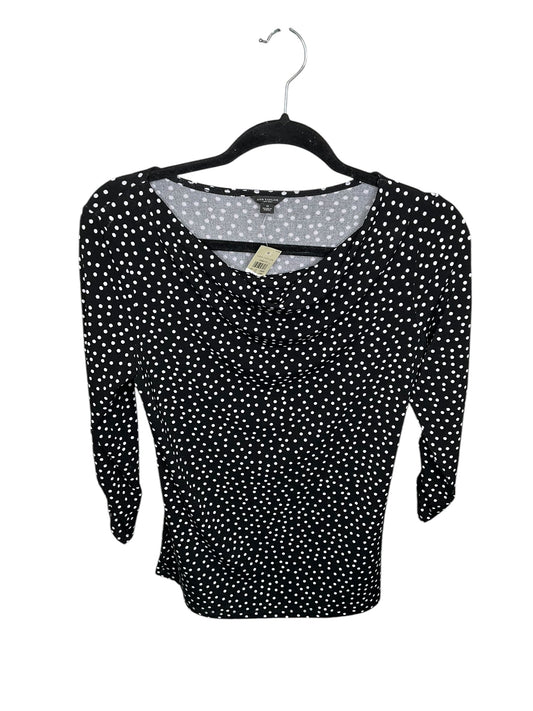 Top Long Sleeve By Ann Taylor In Black, Size: S