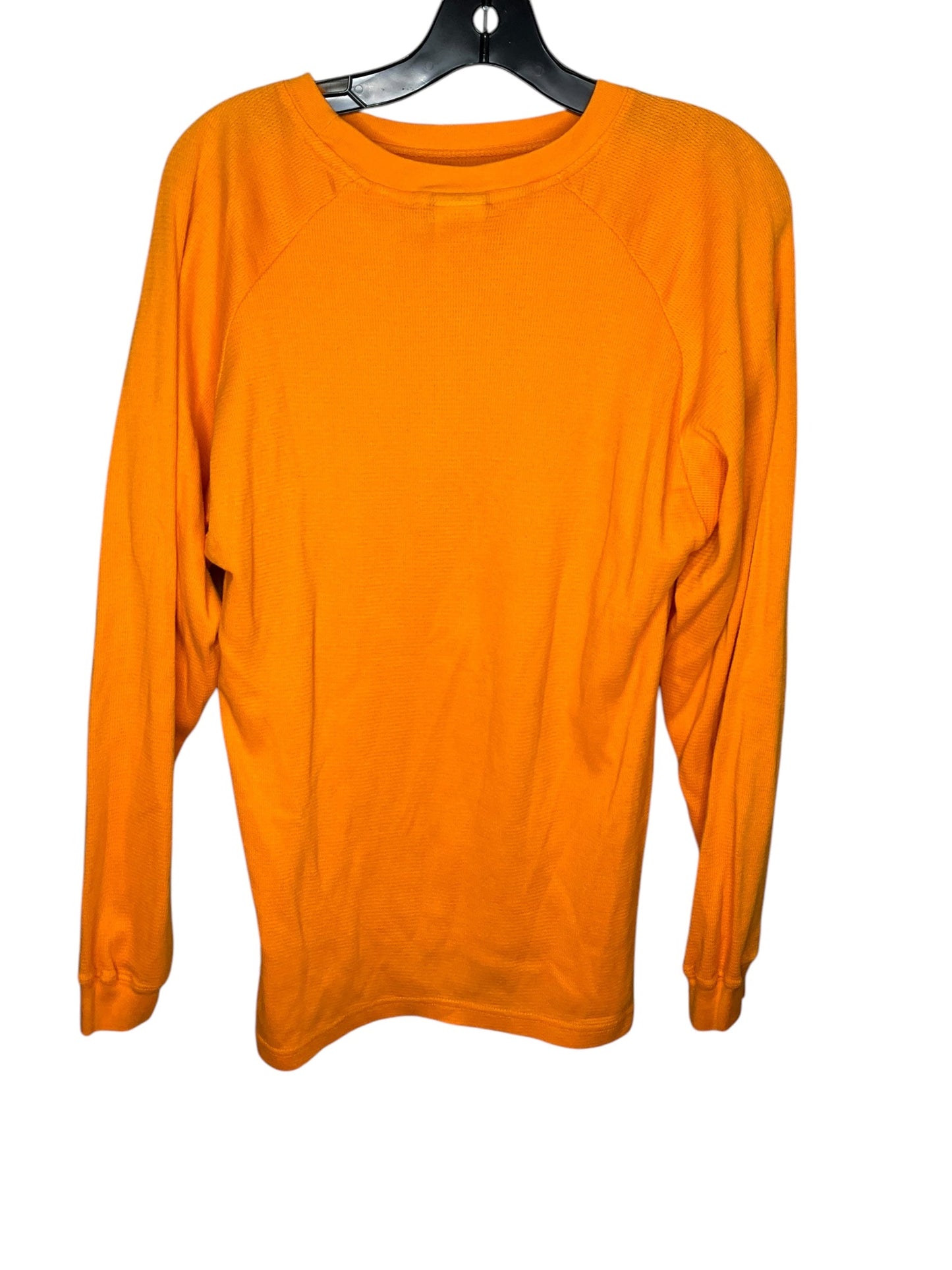 Top Long Sleeve By Adidas In Orange, Size: Xl