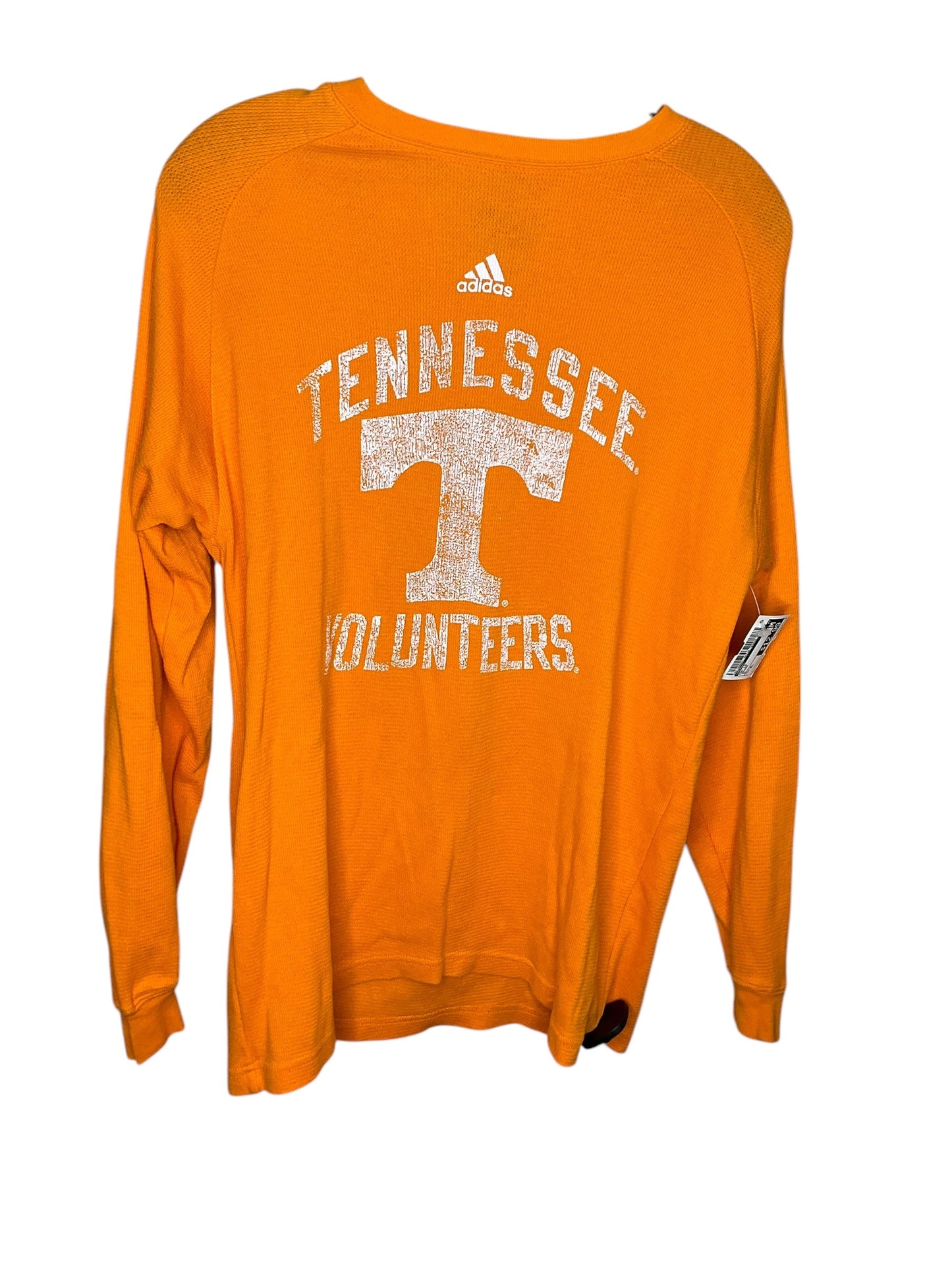 Top Long Sleeve By Adidas In Orange, Size: Xl