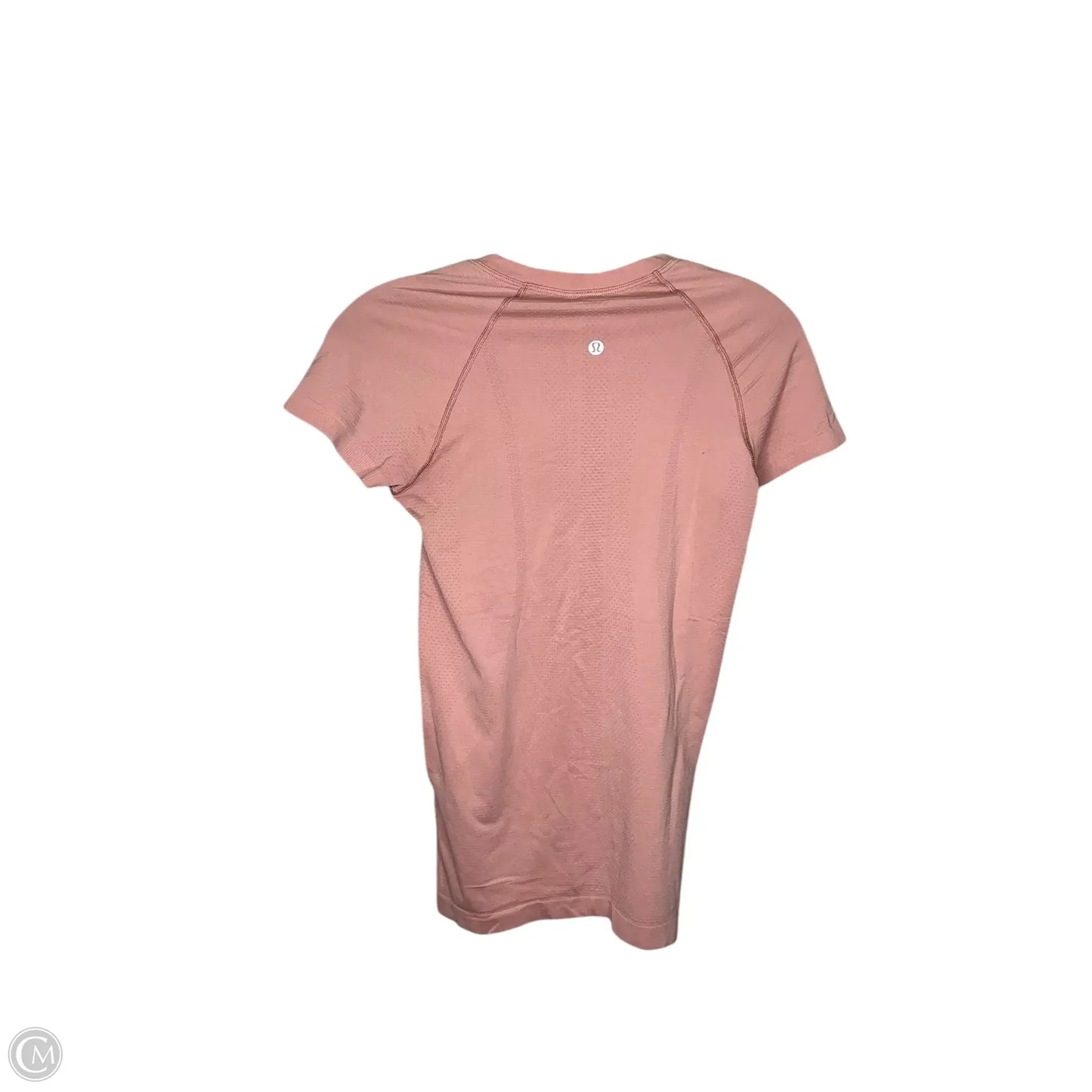 Athletic Top Short Sleeve By Lululemon In Pink, Size: S