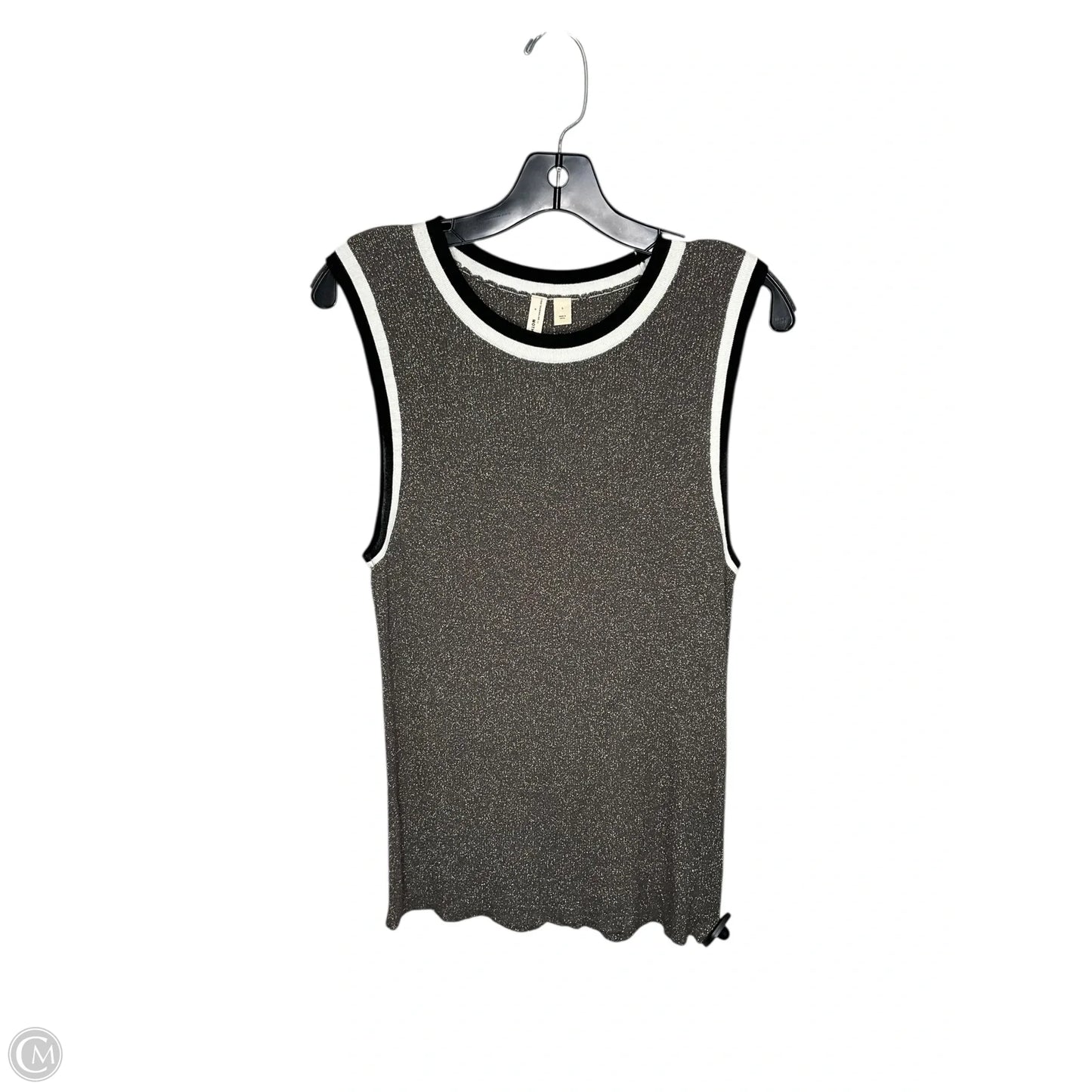 Tank Top By Anthropologie In Silver, Size: L