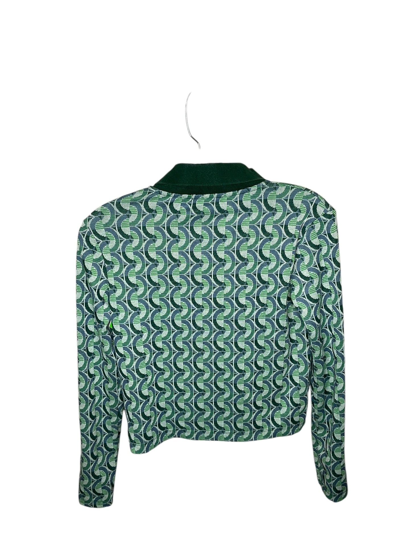 Top Long Sleeve By Zara In Geometric Pattern, Size: S