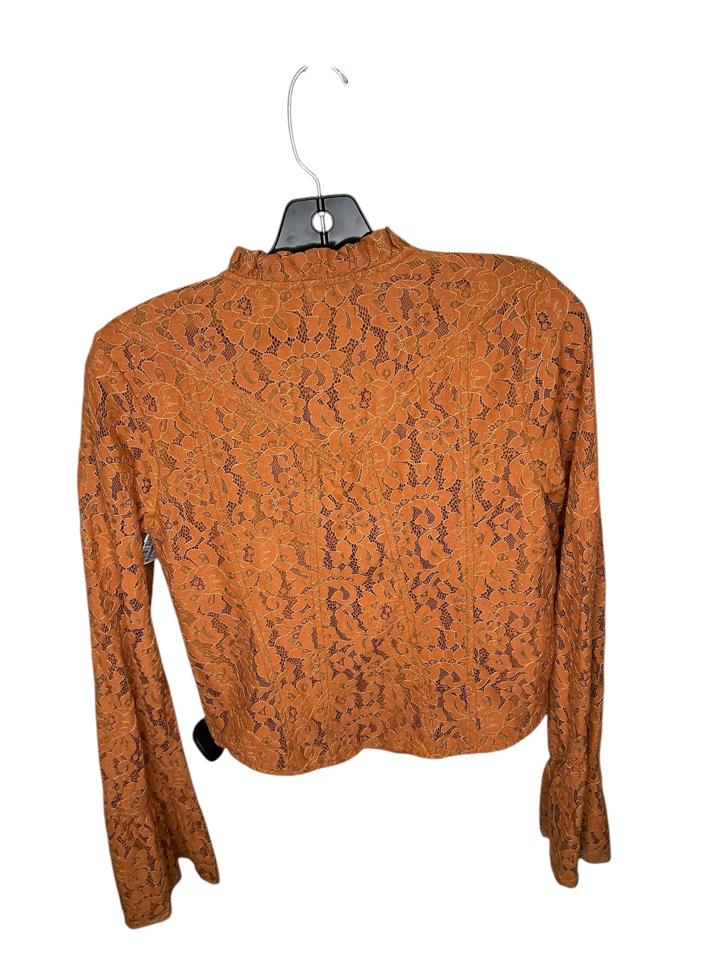 Top Long Sleeve By Anthropologie In Copper, Size: Xs