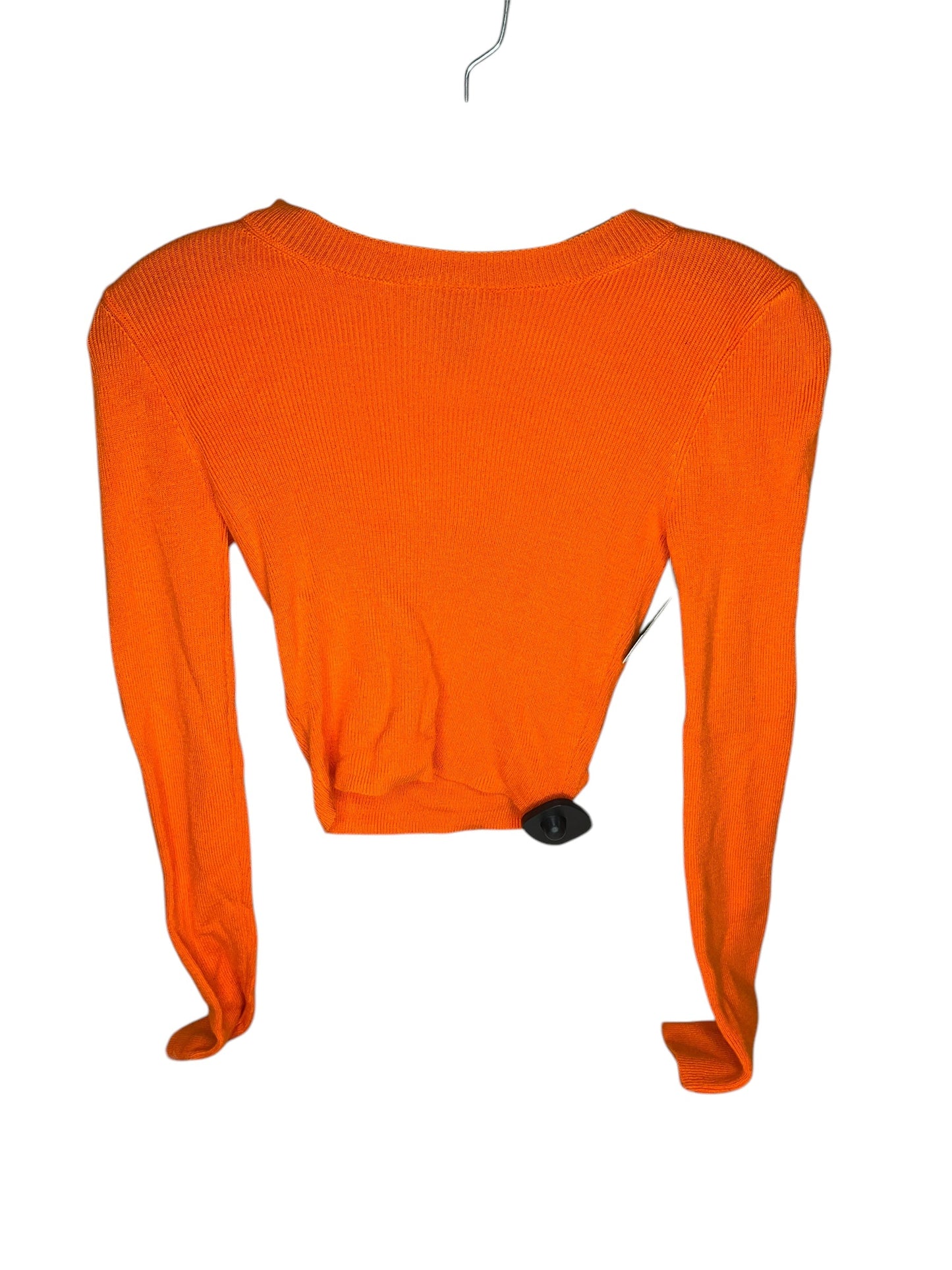 Top Long Sleeve Basic By Forever 21 In Orange, Size: Xs