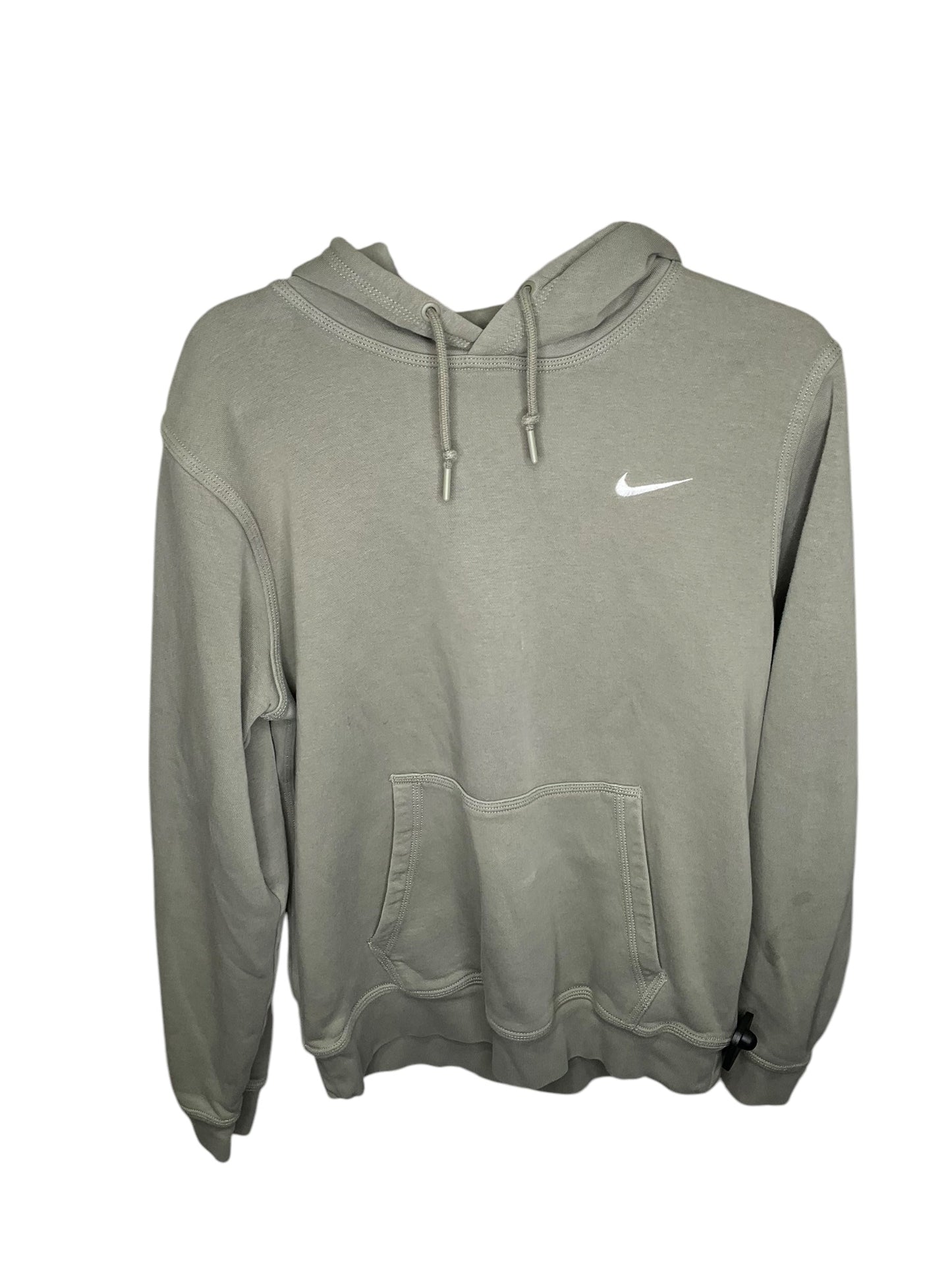 Athletic Sweatshirt Hoodie By Nike In Green, Size: M