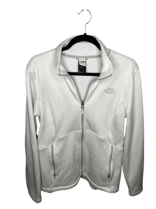 Athletic Jacket By The North Face In White, Size: L