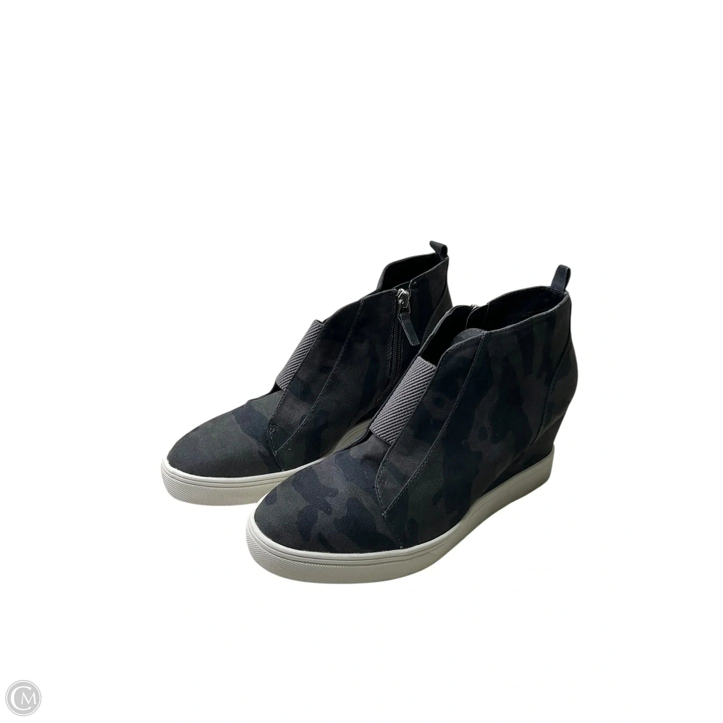 Shoes Heels Wedge By Mia In Camouflage Print, Size: 9