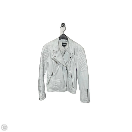 Jacket Moto By Express In Grey, Size: L