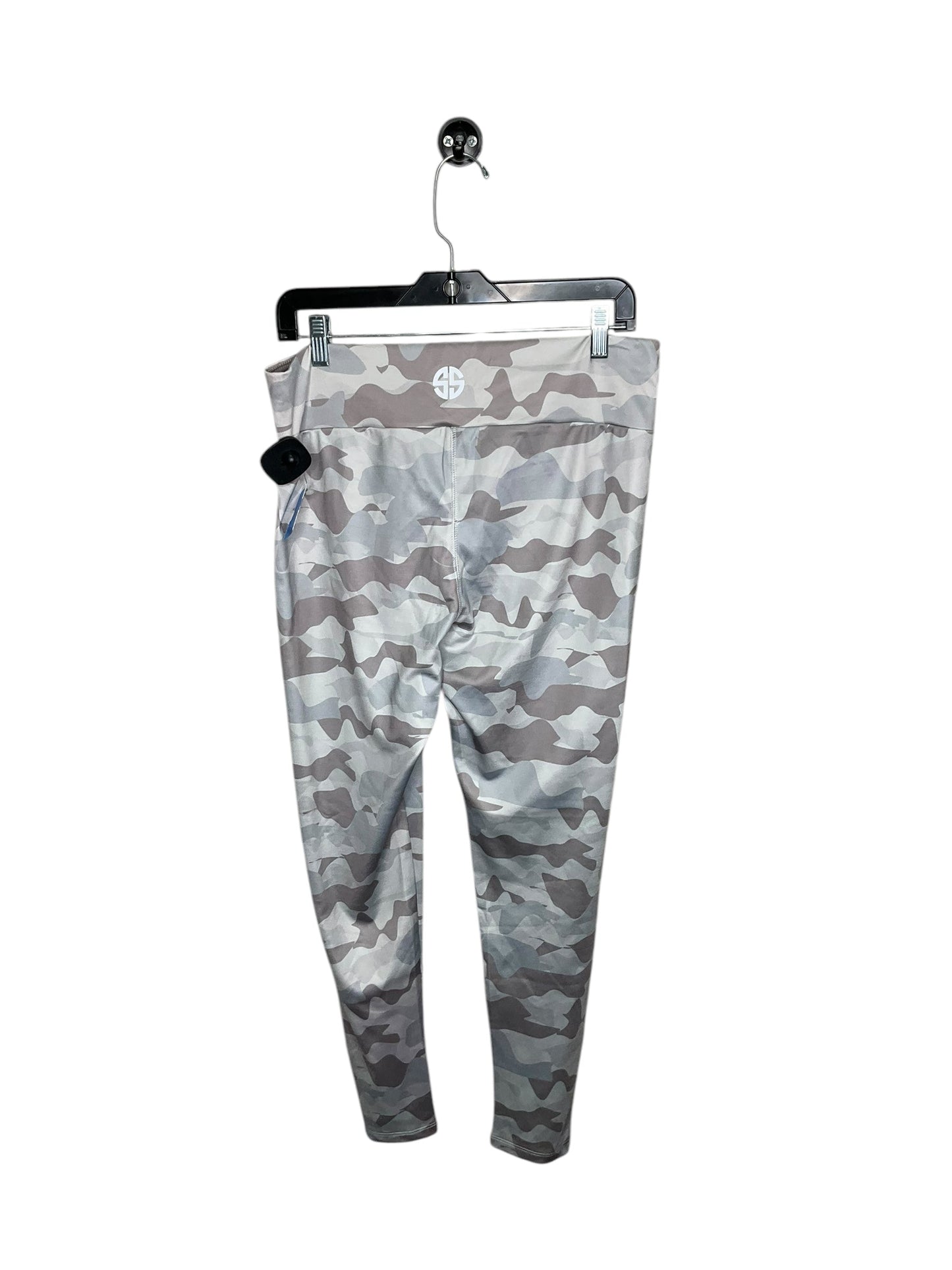 Athletic Leggings By Simply Southern In Camouflage Print, Size: L