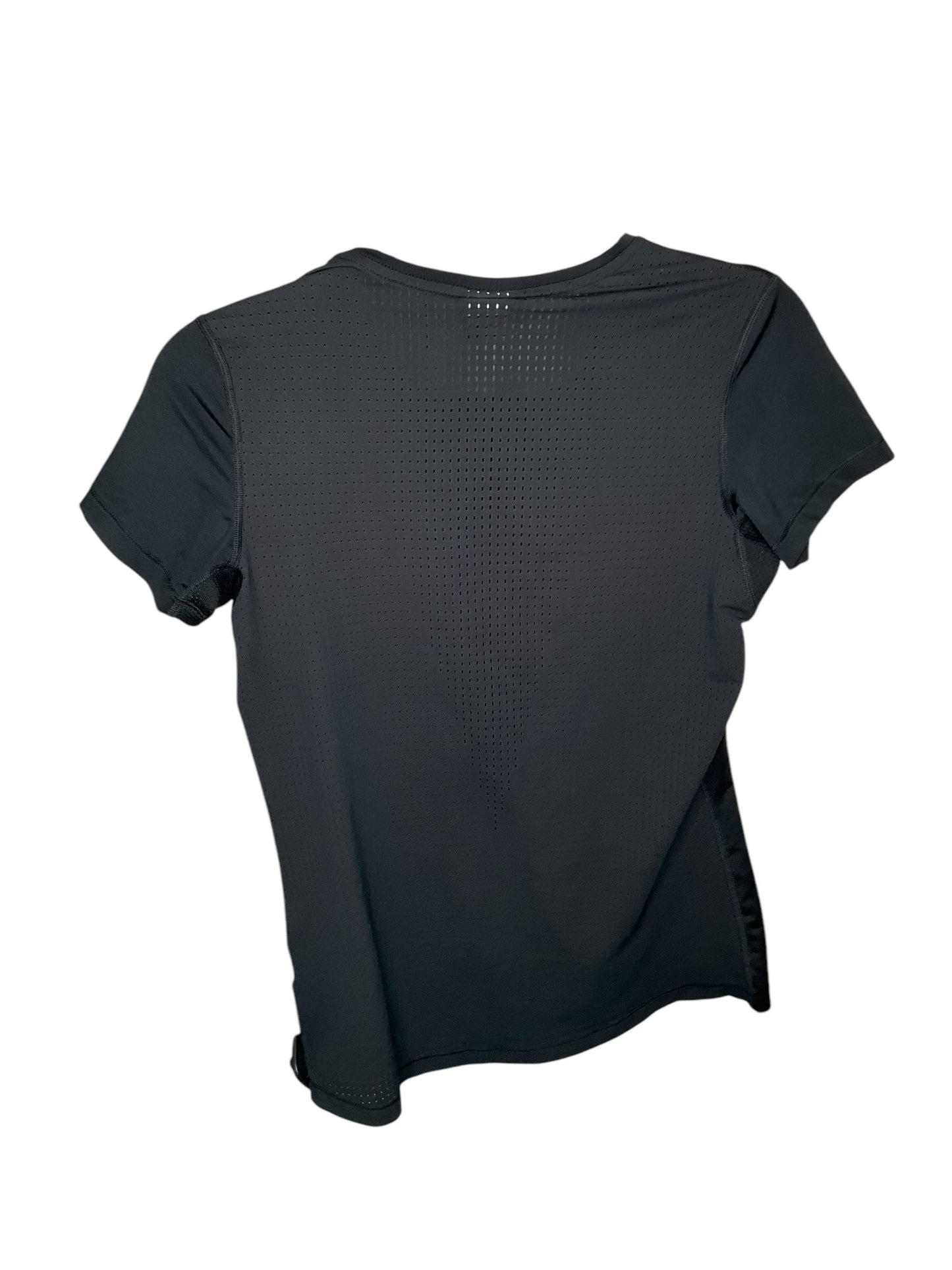 Athletic Top Short Sleeve By Nike In Black, Size: M