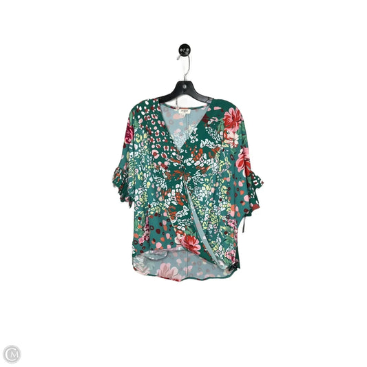Top Short Sleeve By Umgee In Green, Size: S