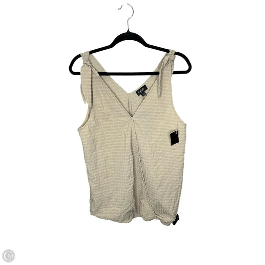 Top Sleeveless By Gigio In Beige, Size: L