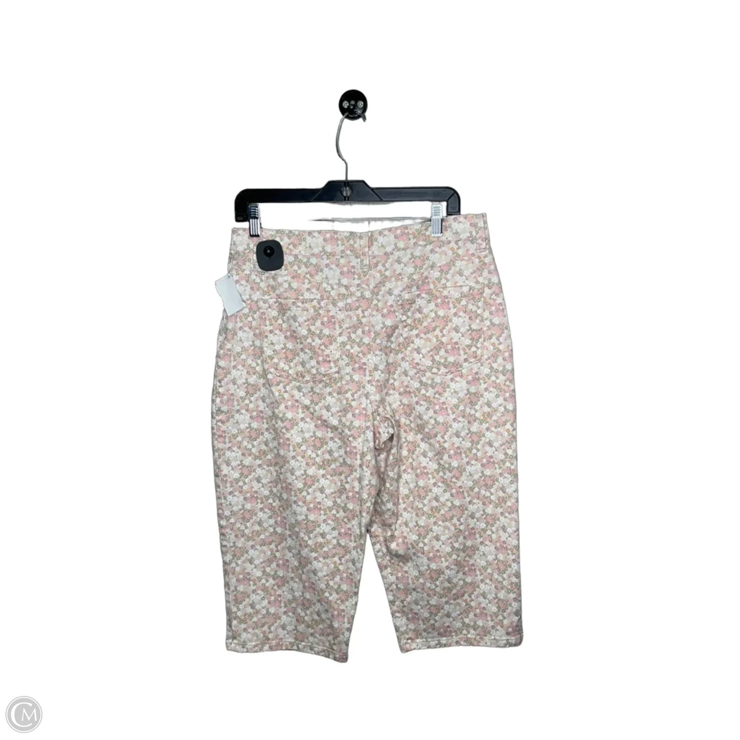 Capris By Gloria Vanderbilt In Floral Print, Size: 12