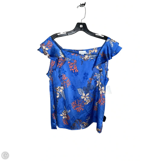 Top Sleeveless By Liz Claiborne In Blue, Size: L