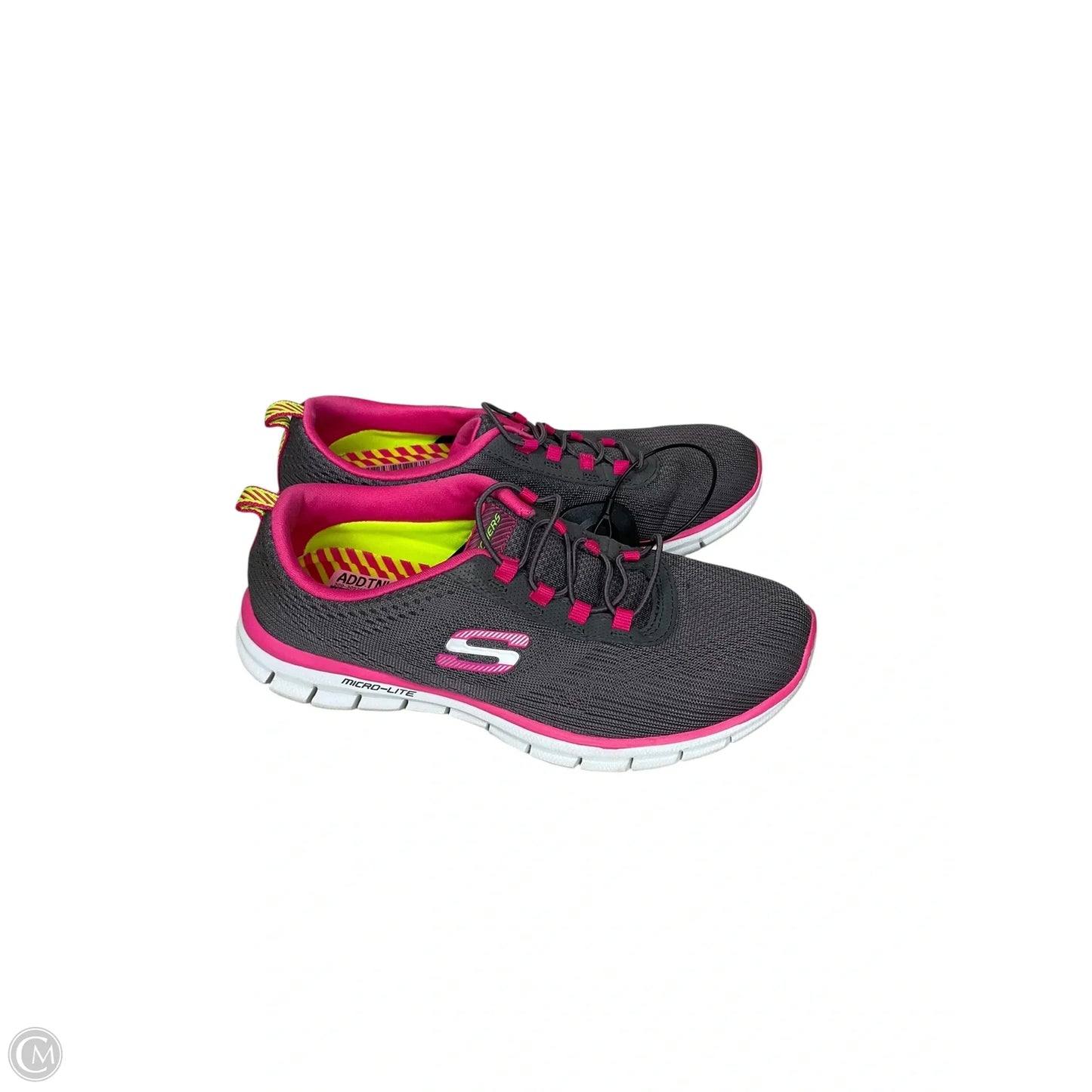 Shoes Athletic By Skechers In Grey & Pink, Size: 6