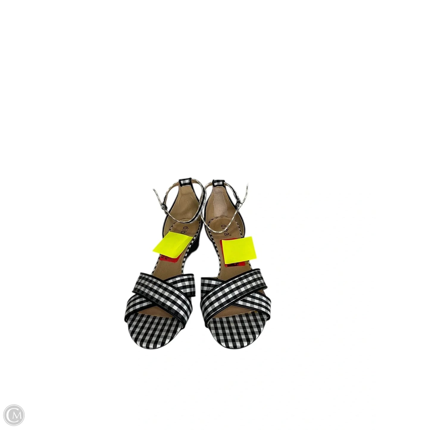 Sandals Flats By Diba In Black & White, Size: 8
