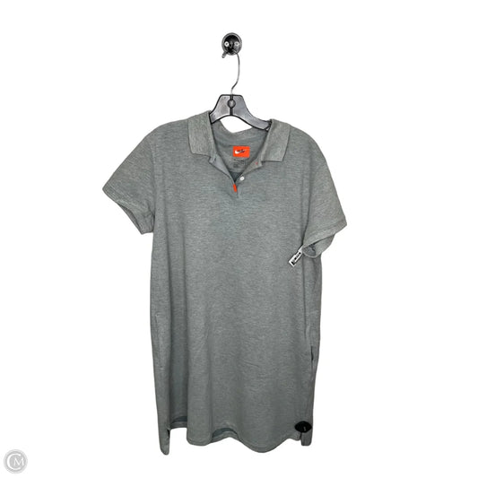 Athletic Dress By Nike Apparel In Grey & Orange, Size: Xl