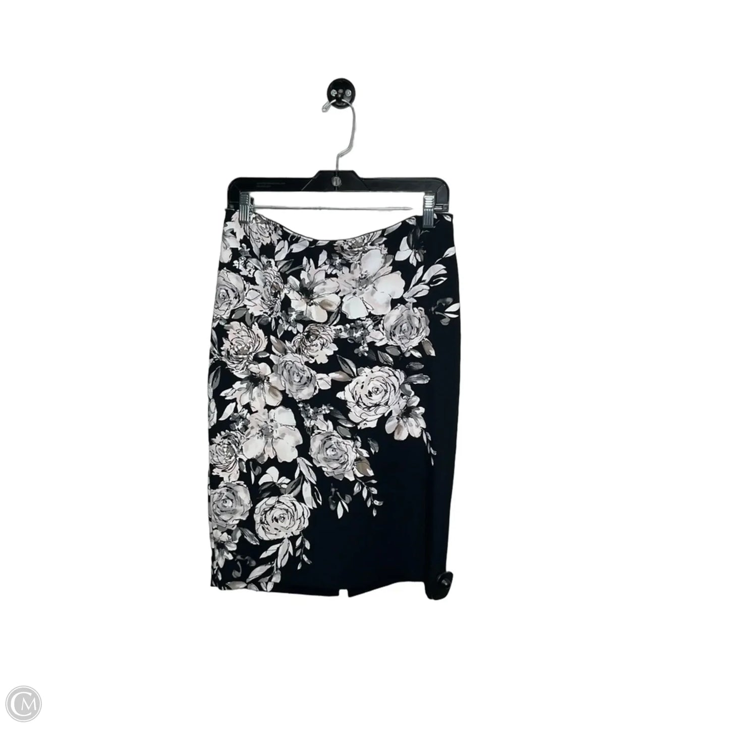 Skirt Midi By White House Black Market In Floral Print, Size: 6