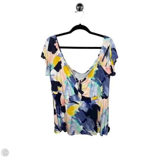 Top Short Sleeve Basic By Torrid In Multi-colored, Size: 3x