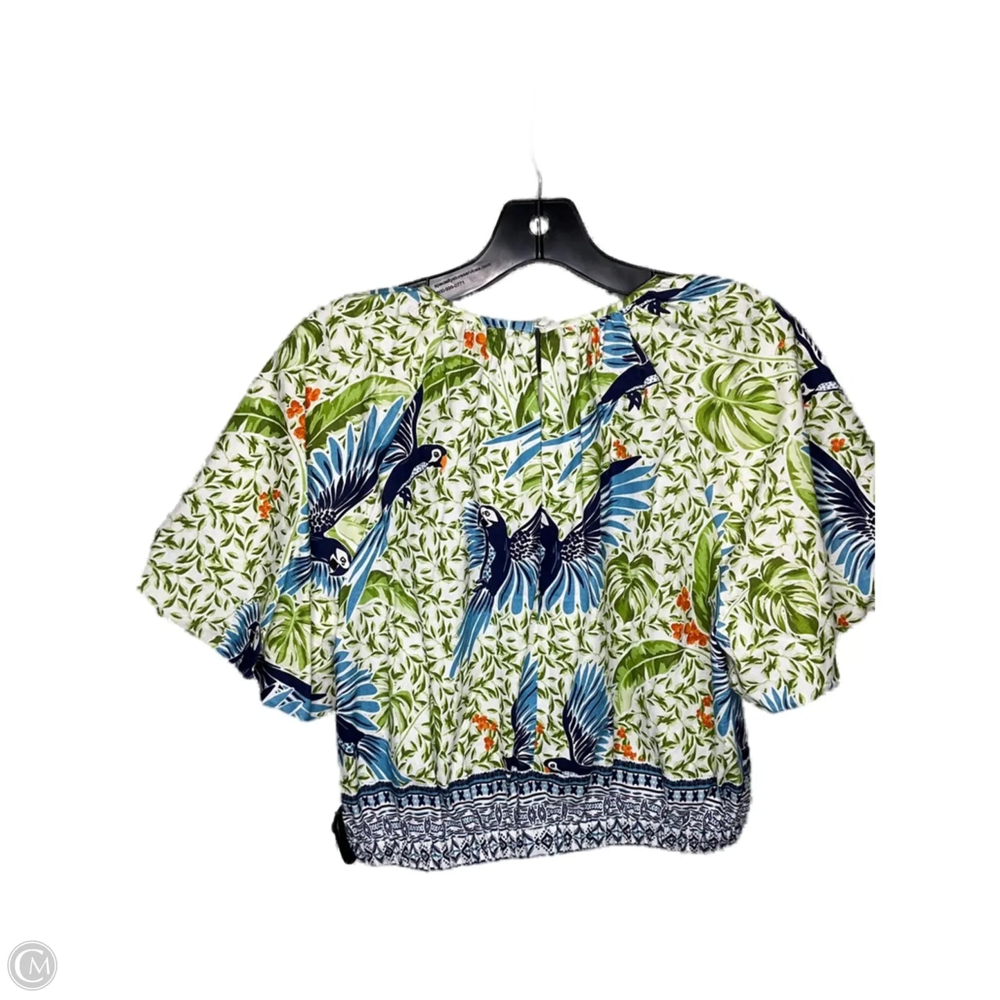 Blouse Short Sleeve By Alex Marie In Multi-colored, Size: M