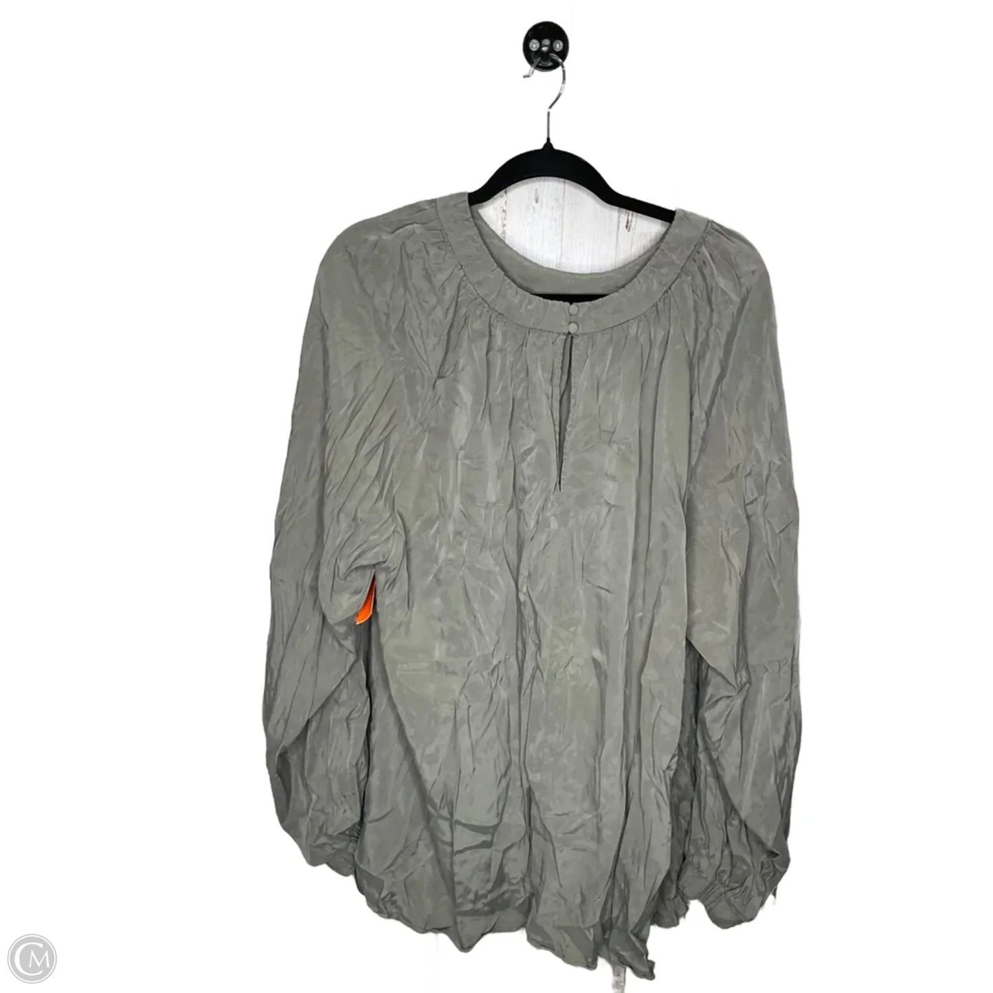 Blouse Long Sleeve By Universal Standard In Tan, Size: Xl