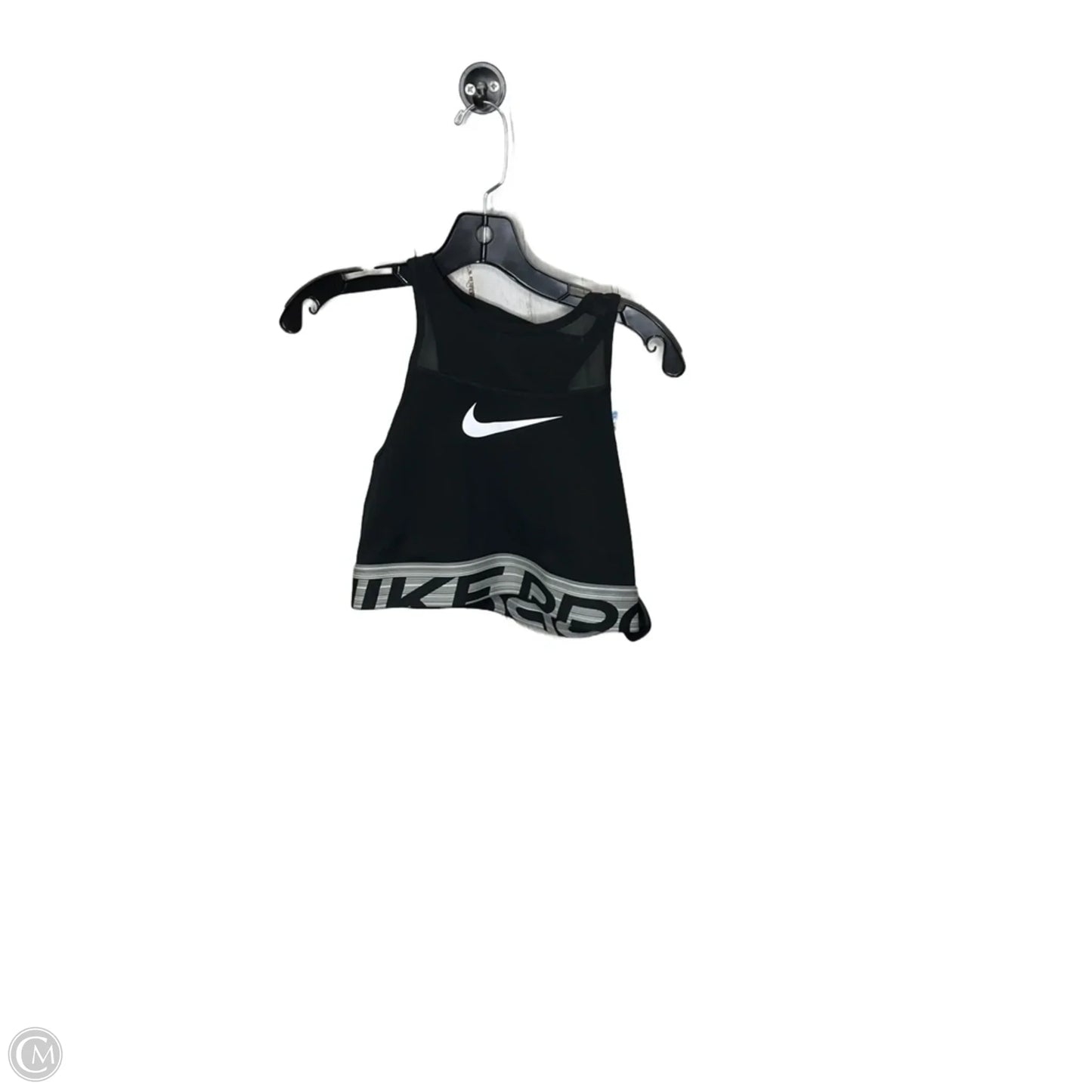 Athletic Bra By Nike Apparel In Black & Grey, Size: M