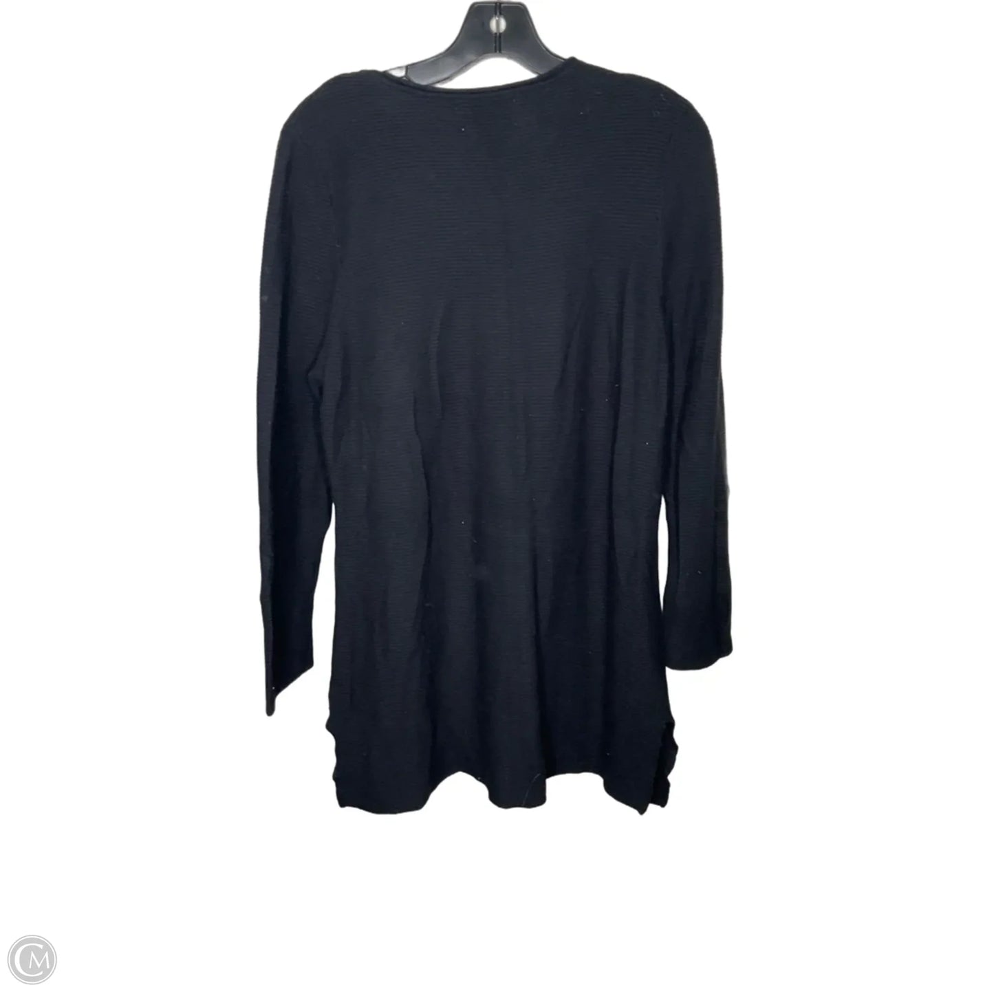 Top Long Sleeve By Peck And Peck In Black, Size: L