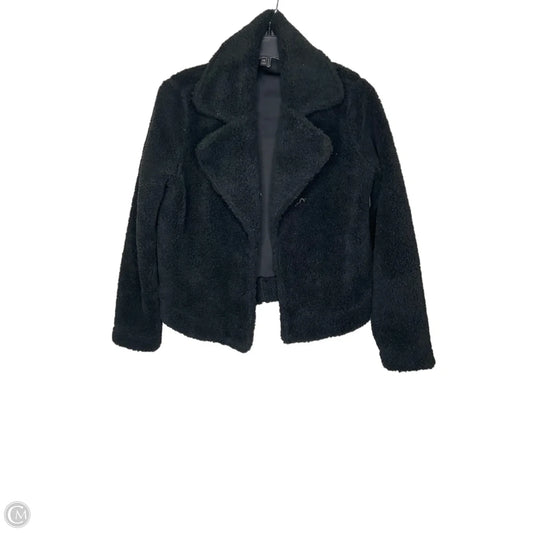 Jacket Faux Fur & Sherpa By Banana Republic In Black, Size: Xs