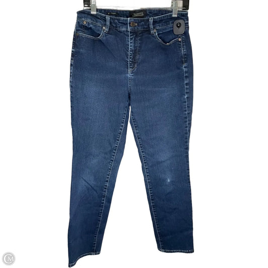 Jeans Skinny By Talbots In Blue Denim, Size: 8