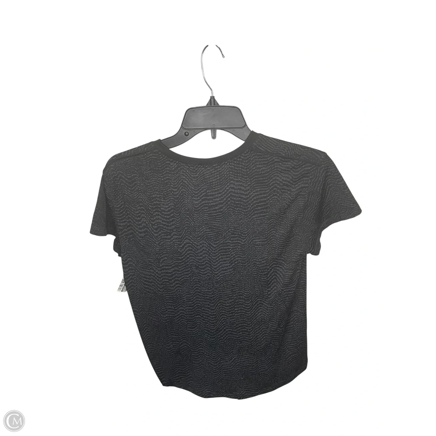 Athletic Top Short Sleeve By Lululemon In Black, Size: S