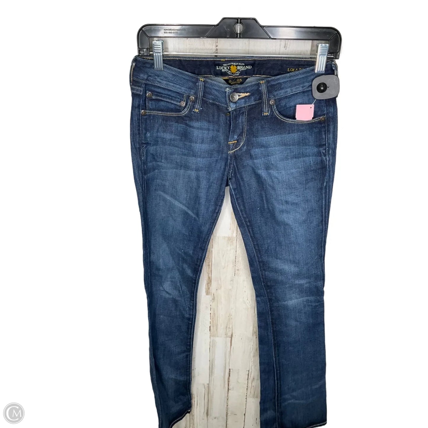Jeans Boot Cut By Lucky Brand In Blue Denim, Size: 0
