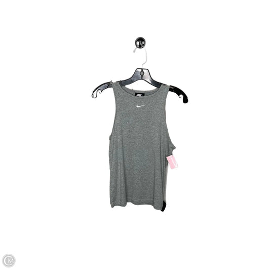 Athletic Tank Top By Nike In Grey, Size: M