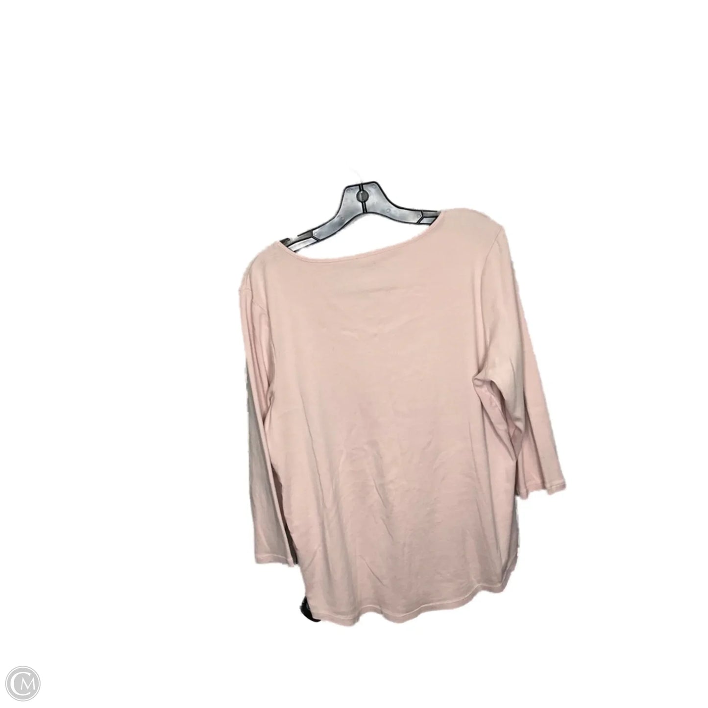 Top Long Sleeve By Chicos In Pink, Size: Xl