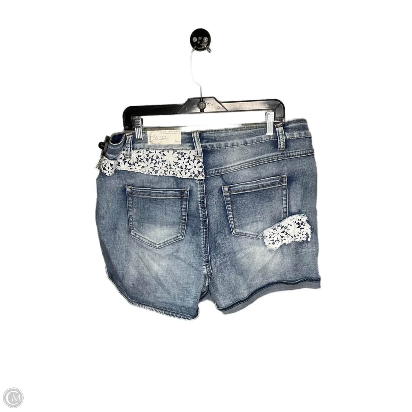 Shorts By Chicos In Blue Denim, Size: 16