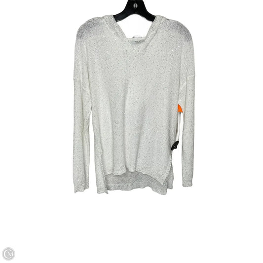 Sweatshirt Hoodie By Sioni In White, Size: L